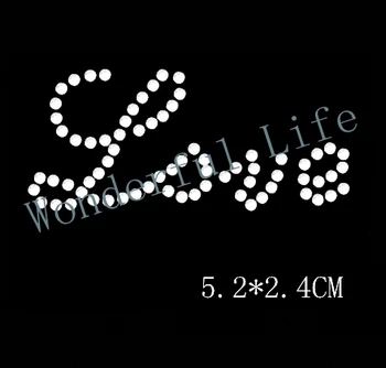 

Free shipping Hot Sale Love Words for Underwears Hotfix Motif Custom Rhinestone Motif Transfer Design