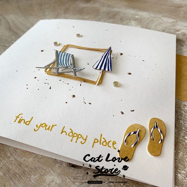 여름 항목 시리즈 금속 절단 다이 스텐실 DIY Scrapbooking 종이 카드 장식 공예 다이 엠보싱 다이 컷 새로운 2019