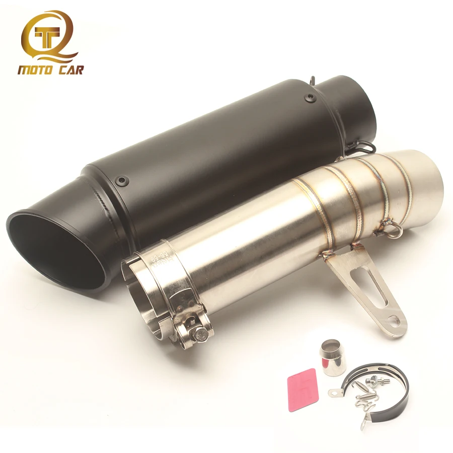 

Motorcycle Exhaust Adapters Pipe Escape Moto DB Killer Muffler 61MM Full Exhaust System for BMW 1000RR 2011 2012 2013 2014-2016