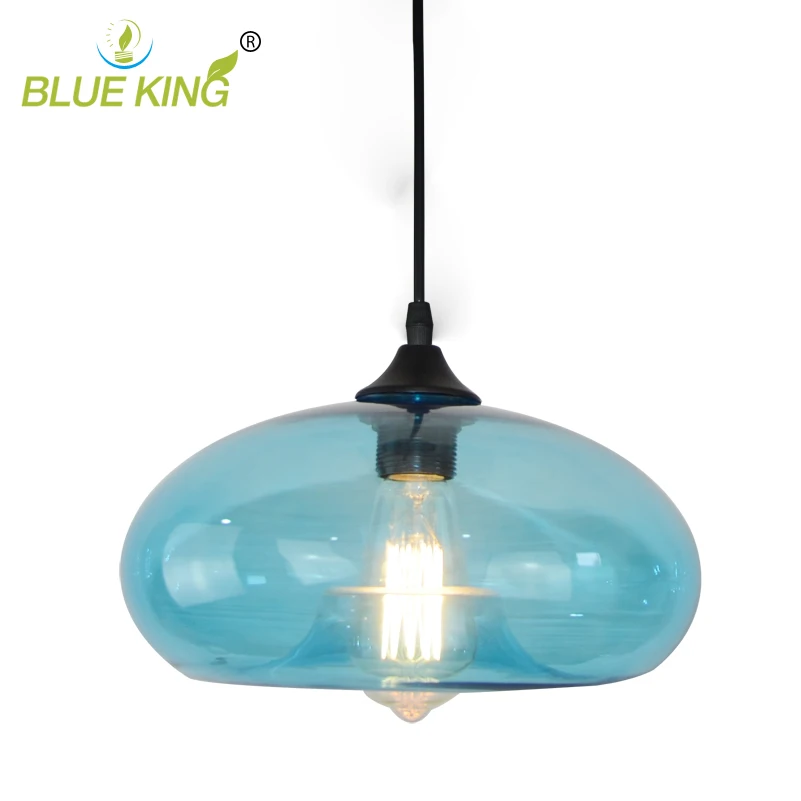 New Simple Modern Contemporary Pendant Lights Loft hanging Kitchen Restaurant Lustres Glass ball E27 LED Bulbs Pendant Lamp modern colorful color stone glass pendant lights retro hanging restaurant lustres g4 led bulbs fixture indoor lighting