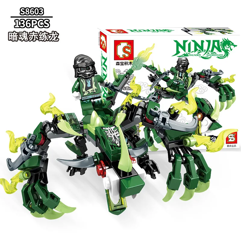 Blocos de Tribebuilding Brinquedos para Crianças Dragão Compatível Técnica Iluminar Tijolos Faça Você Mesmo Presentes 115-142 Pçs 8 Cheap Blocos de empilhar