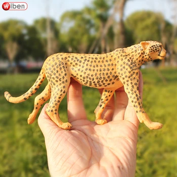

Wiben High Quality Leopard Simulation Animal Model Cheetah Action & Toy Figures Learning Classic Toys kids Birthday Gift