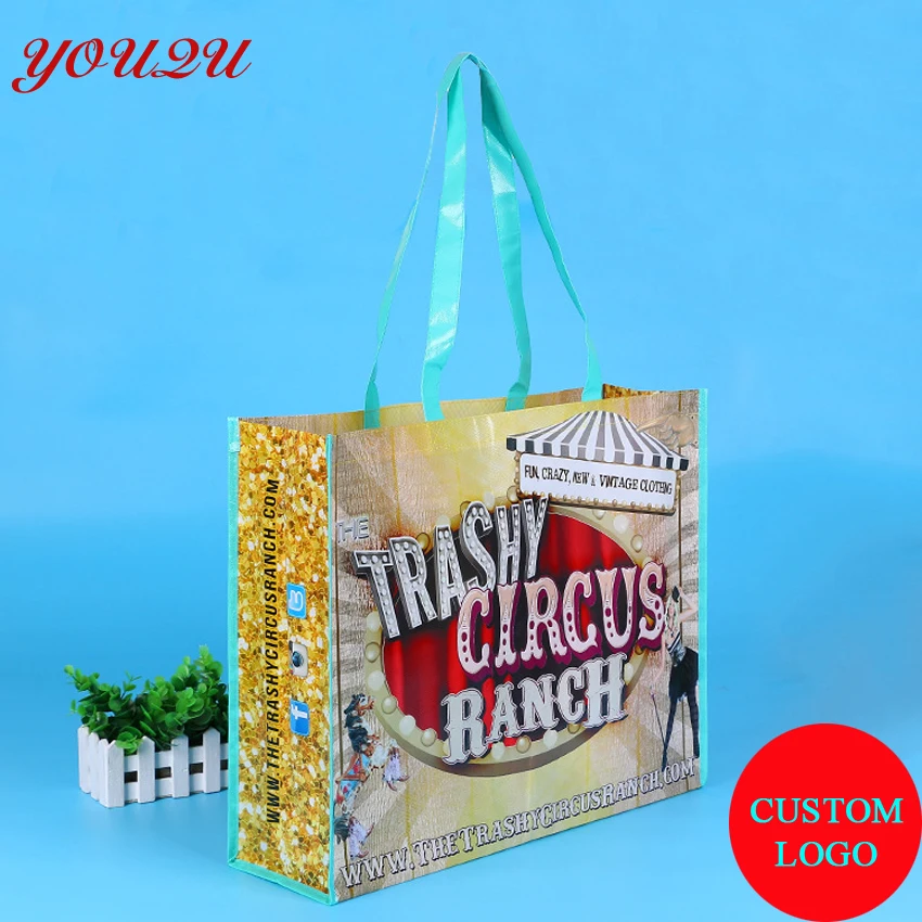 

lamination non woven bag full color with glossy or matt lamination