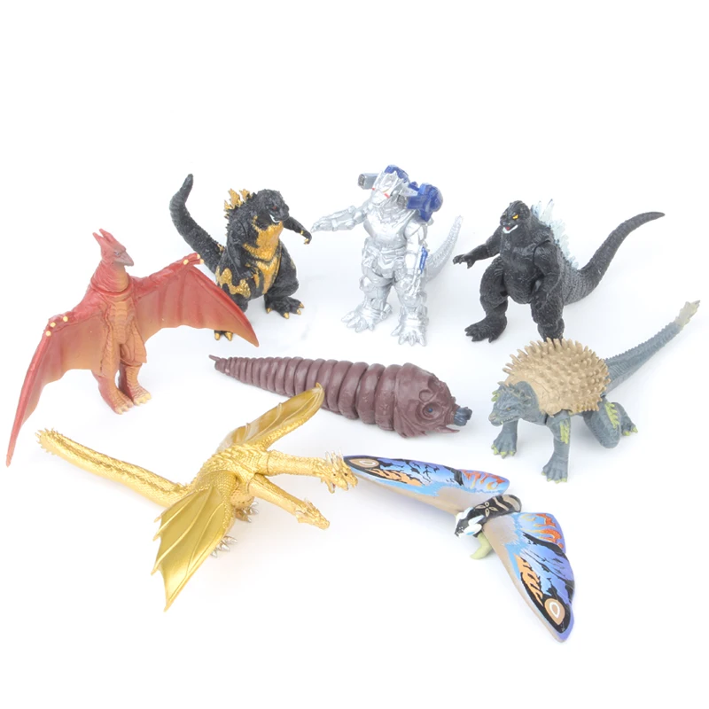 

8pcs/set Gojira Figure Model Toys 8cm