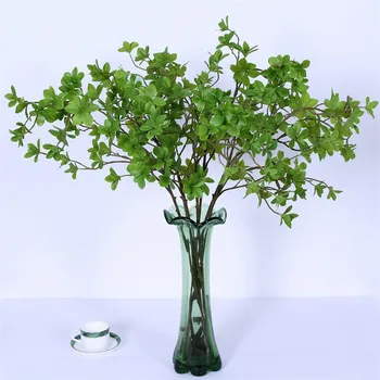 

Flone Artificial Seven-Star Leaf Creative Simulation Plant Flower Fake Green Plastic Plants Branch Home Decor Arrangement Floral