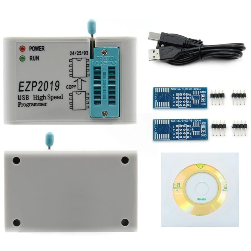 EZP2019 высокоскоростной Usb Spi программист лучше, чем Ezp2013 Ezp2010 2011 поддержка 24 25 26 93 Eeprom 25 Flash биос