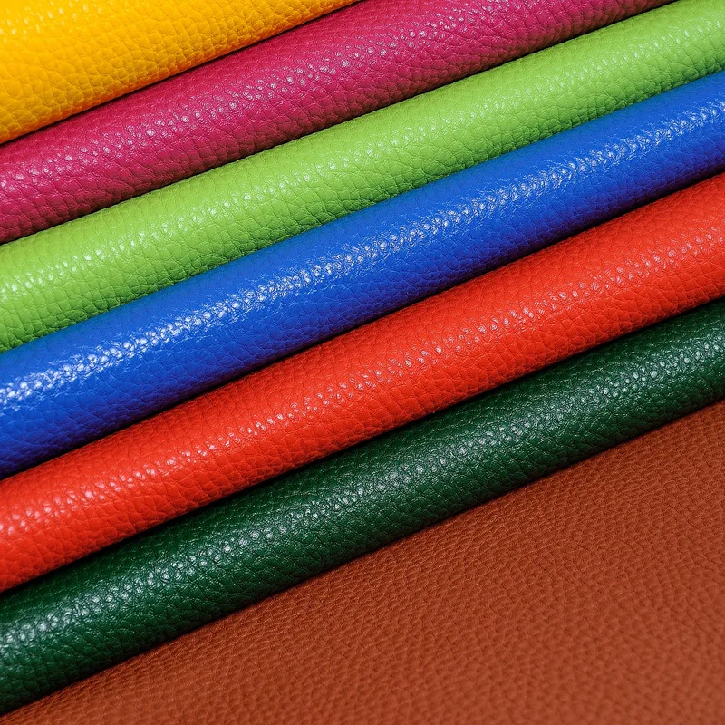1.1mm Convex touch feel embossed synthetic PU leather faux leather