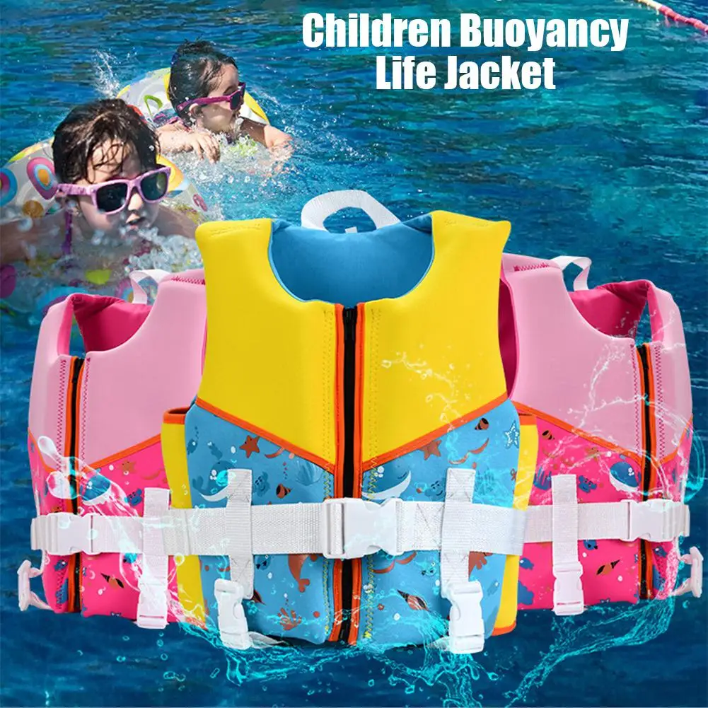 Манера дети плавучие спасательный жилет Дети Мальчики Девочки плавучие Безопасность спасательный жилет для воды Спорт пляж плавание