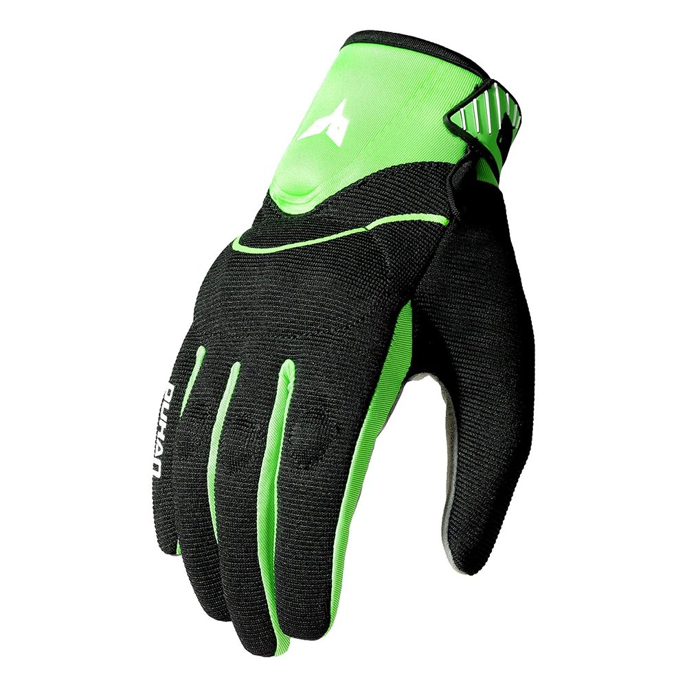 Зеленый DUHAN Мотоциклетные Перчатки Guantes Moto с сенсорным экраном мото перчатки для мотокросса мужские летние дышащие байкерские Мотоциклетные Перчатки - Цвет: Зеленый