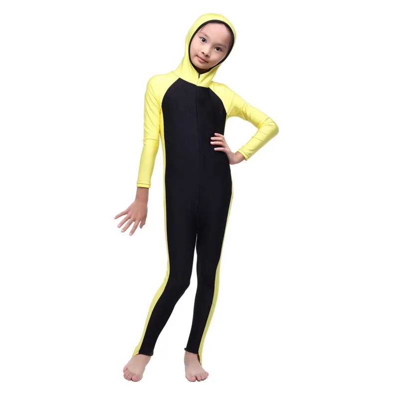Kid Girls Islamic font b Muslim b font Full Cover font b Swimsuit b font Beachwear