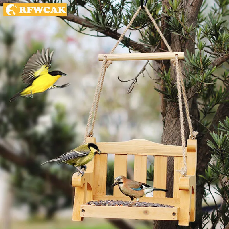 Bird-Feeder Aves Pet-Supplies Hanging-Swing Garden-Decoration Villa RFWCAK Bird-Feeder Aves Pet-Supplies Hanging-Swing Garden-Decoration Villa RFWCAK