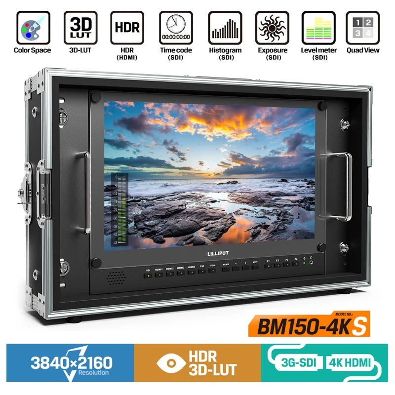 Lilliput BM150-4KS вещания 15 6 &quotHDR 3D-LUT цветное пространство ручной работы 4K режиссерский