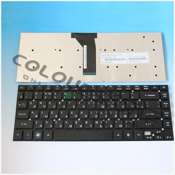 

Original laptop keyboard for Acer 3830 3830T 3830G 3410 3810 3820 4736 4738 4740 Notebook Keyboard Russian Black MP-10K23SU-6982