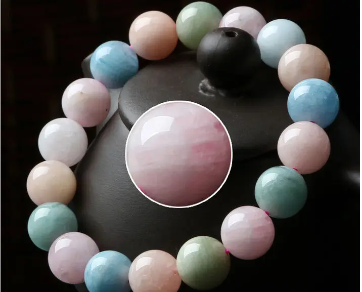 

10 mm Natural Morgan Stone Round Beads Bracelet (0923)