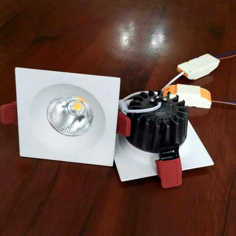 

Wholesale 2017 Newest Dimmable 9W Square COB LED Downlights LED Ceiling Down Lights Energy Saving LED Lamp AC85V~ 265V