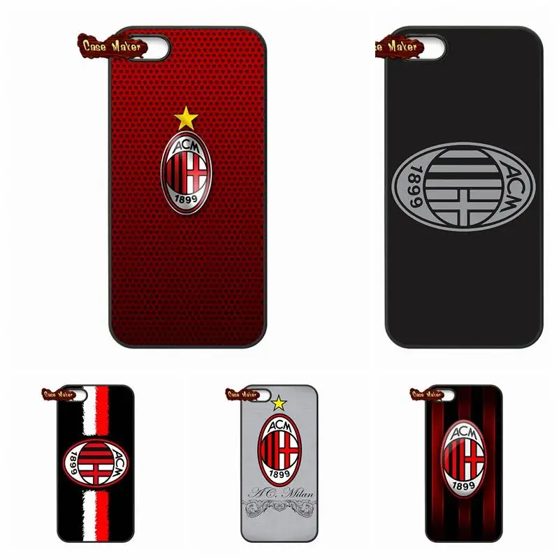 AC Milan FC Associazione Calcio Cover Case For Xiaomi Mi2 Mi3 Mi4 Mi4i Mi4C Mi5 Hongmi Redmi 2 3 Note Pro | Мобильные телефоны и