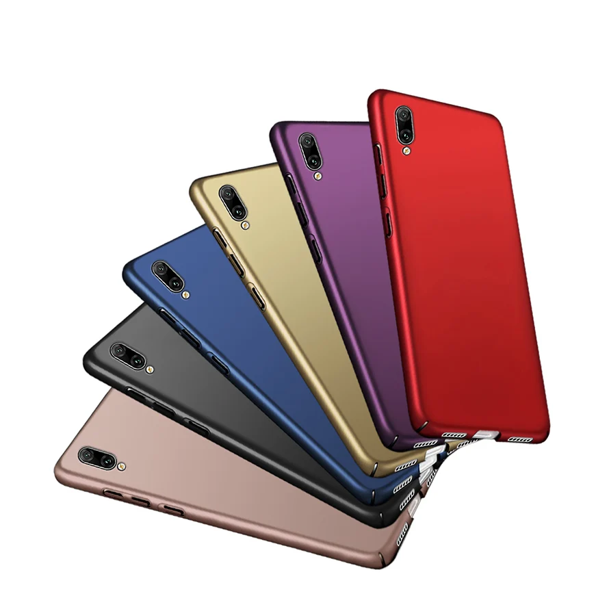 

Luxury Phone Case For Huawei Y7PRO 2019 360 Hard Plastic Accessories Back Cover Case For Coupe Huawei Y7 PRO 2019 No fingerprint