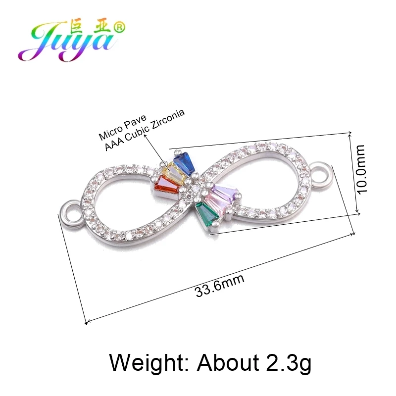 Ювелирные изделия Juya Infinity, аксессуары для женщин, браслет, ожерелье, серьги - Цвет: White Gold