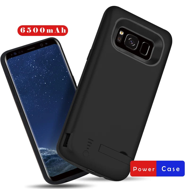 Ультратонкий чехол аккумулятор для Samsung Galaxy S8 Plus 6500 мАч|case for|case for samsungcase samsung galaxy |