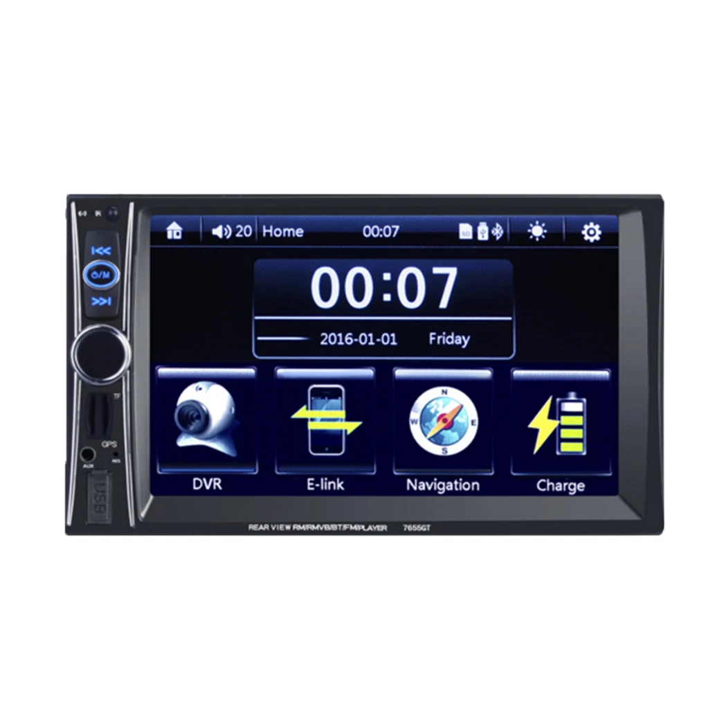 

7655GT GPS Navigation 6.6" Touch Screen Car MP5 Player Support Bluetooth USB FM Car Radio Car Audio/Vedio Player