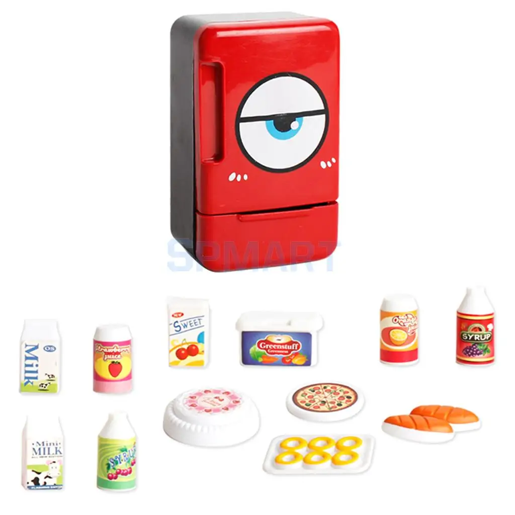 Simulation Electric Refrigerator Home Appliances Toys - Baby Kids Pretend Play Kitchen Cooking Food Toy Developmental Game