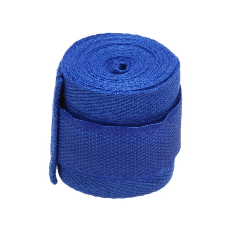 

1 Pc 2.5M Eslatic Cotton Sports Strap Boxing Bandage For Sanda Muay Thai Mma Taekwondo Hand Gloves Wraps Blue
