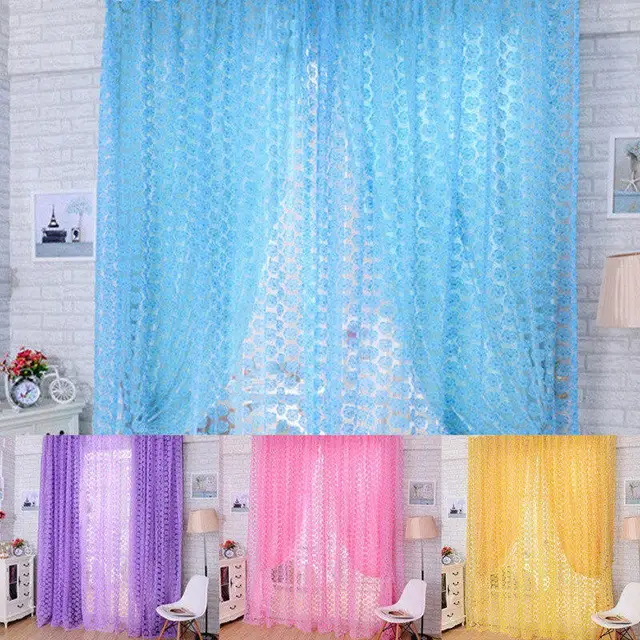 Fabriek Prijs! Hot Rose Bloem Voile Gordijn Deur Kamer Sheer Panel ... Fabriek Prijs! Hot Rose Bloem Voile Gordijn Deur Kamer Sheer Panel ...