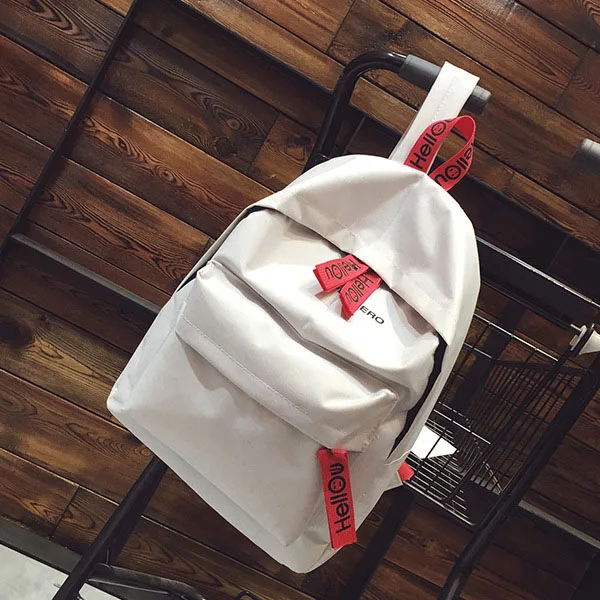

2018 New Women Travel Backpack Canvas Letters Zipper Rucksack Lady Casual Backpacks 88 Best Sale-WT