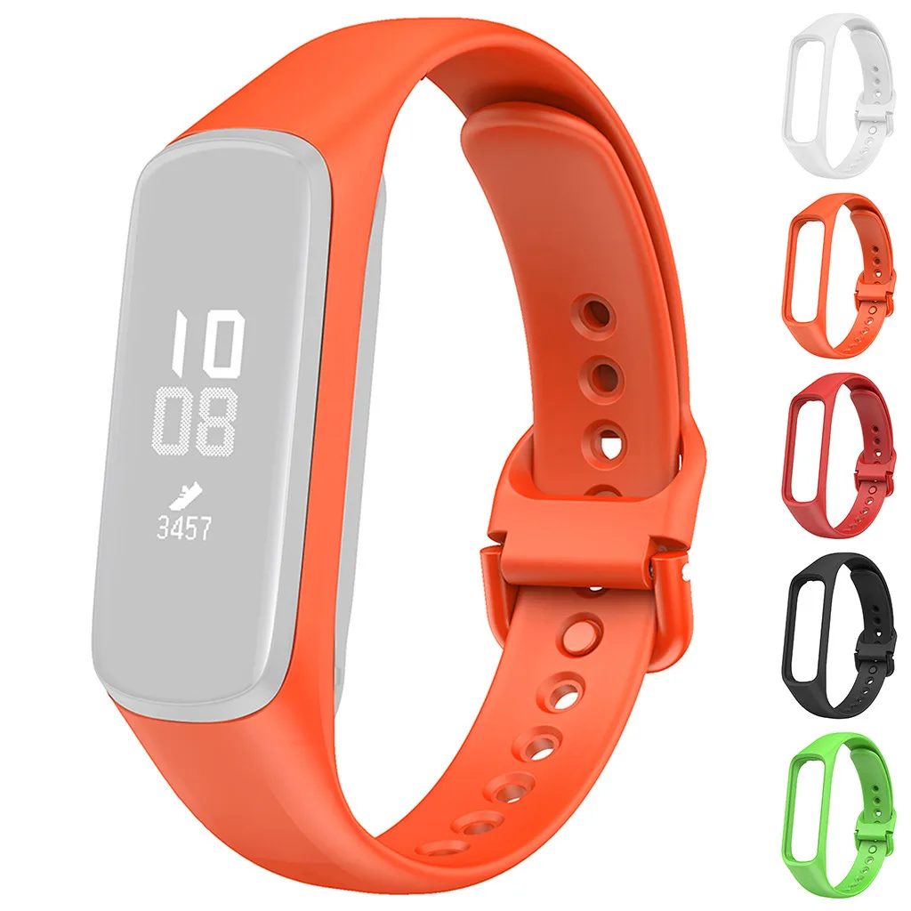 

2019 Replacement Silicone Watch Band Wrist strap for Samsung Galaxy Fit-e SM-R375 comfortable sturdy and durable waterproof sof