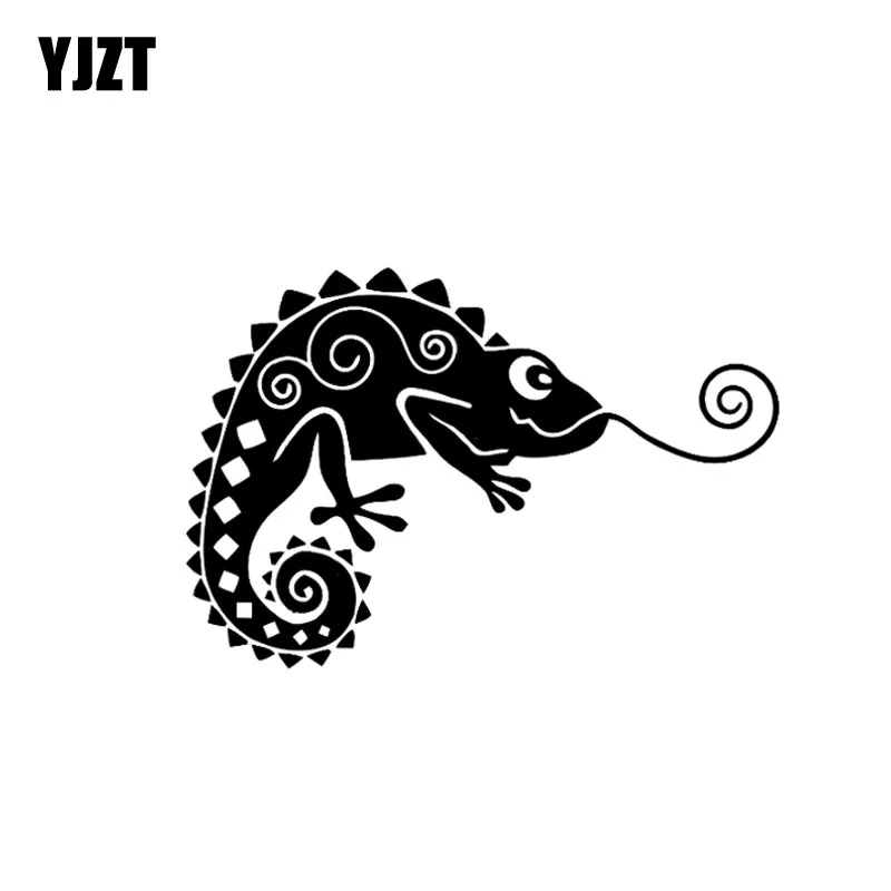 

YJZT 12*8.1CM Fashion Chameleon Climbing Lizard Decor Car Stickers Accessories Vinyl C12-1124