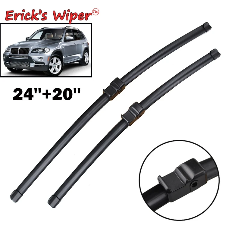 

Erick's Wiper LHD Front Wiper Blades For BMW X5 E70 2006 - 2011 Windshield Windscreen Front Window 24"+20"