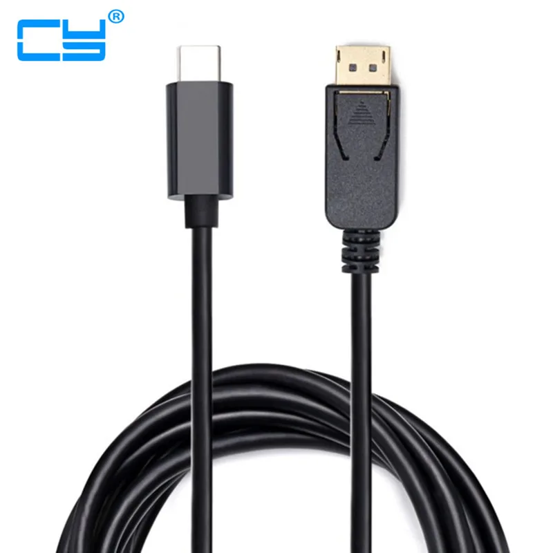 Кабель USB C к DisplayPort (4K @ 60 Гц) кабель 3 1 Type (совместимый с Thunderbolt 3) DP для MacBook Galaxy S9 Huawei
