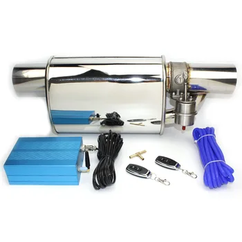 

The New 63mm Exhaust System Stainless Steel Electric Exhaust CutOut Out Valve With Electronic Remote Control Switch exhaust pipe