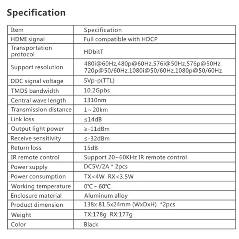 378A Новый HDMI волоконно-оптический удлинитель с ИК, продлить 20 км HDMI удлинитель 1080 P поддерживают 1 Tx к более приемники передачи видео