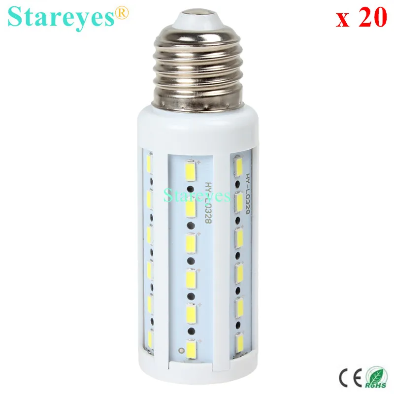 Бесплатная доставка 20 шт. 12 Вт 42 светодиода 5630 5730 SMD E27 E14 B22 светодиодная