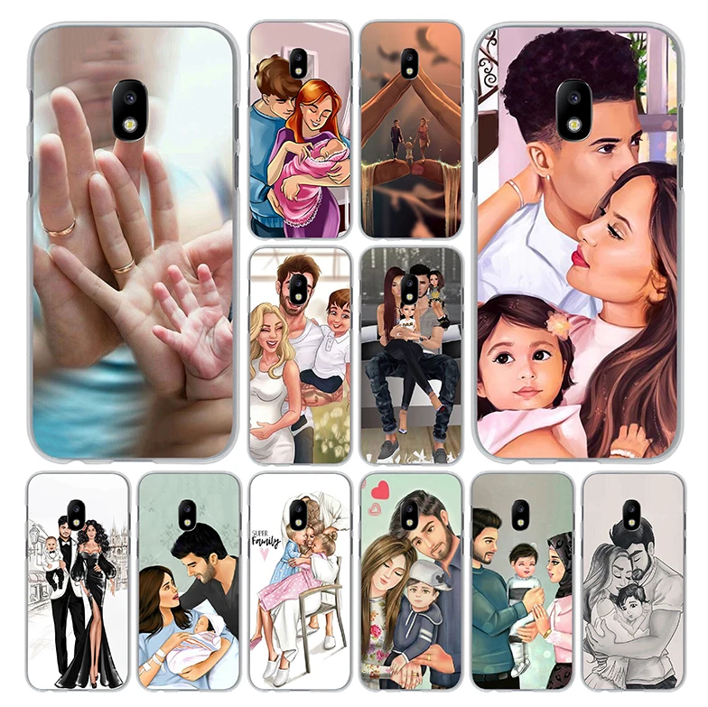 

Lavaza Mom Dad baby family Phone Case for Samsung Galaxy J7 J6 J5 J3 J1 J2 2018 2017 2016 2015 US EU Version Prime