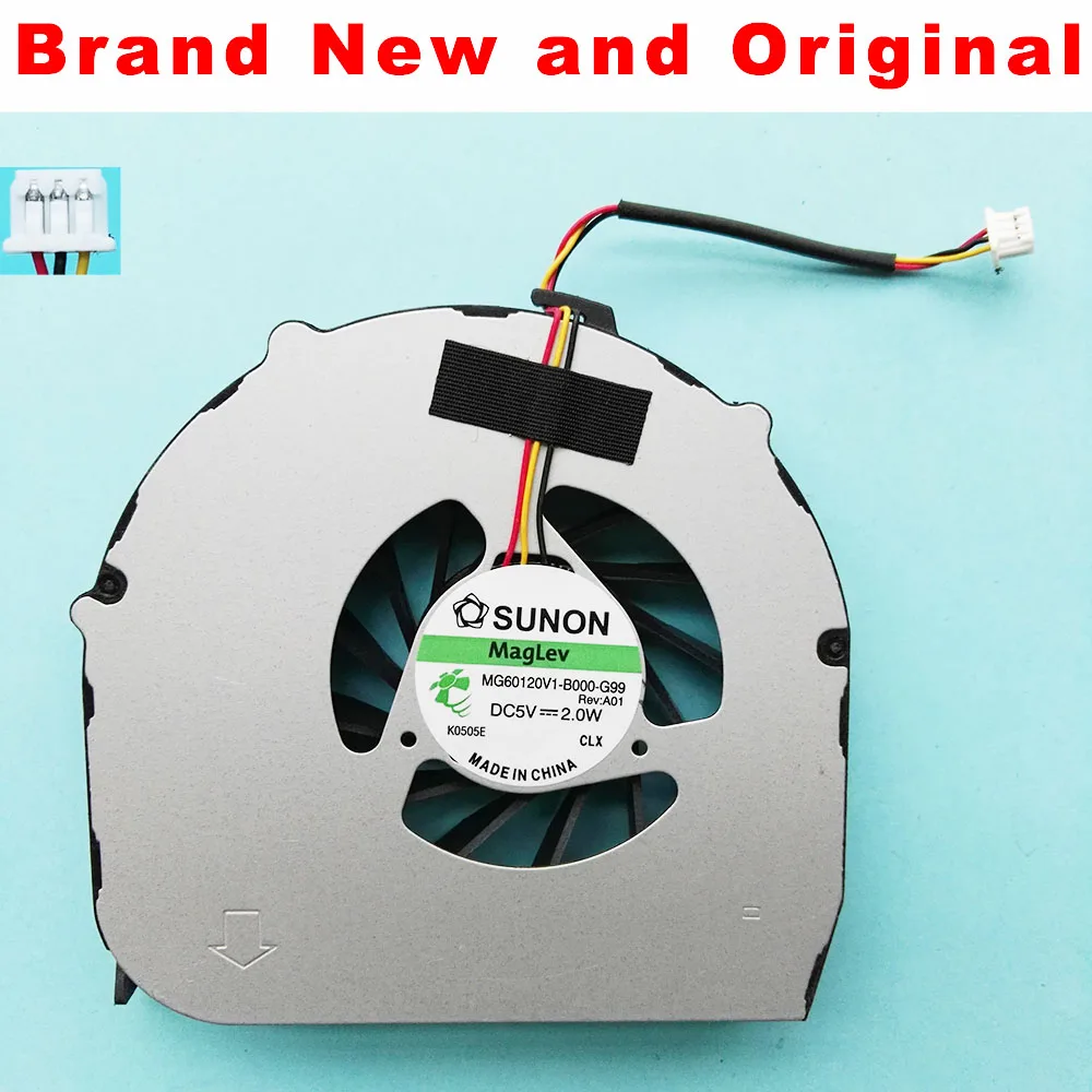 Новый оригинальный вентилятор охлаждения процессора для SUNON MG60120V1-B000-G99 DC5V 2W 3PIN
