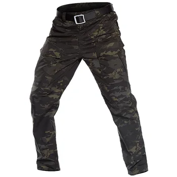 

Rip-Stop Cotton Waterproof Tactical Pants Men Camouflage Military Cargo Pants Man Multi Pockets Army Combat Trousers