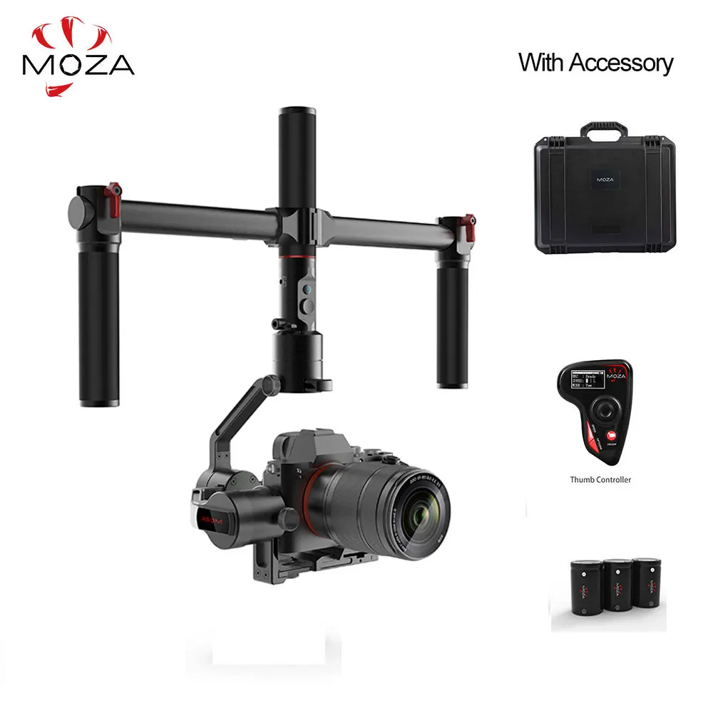 

MOZA AirCross 3 Axis Handheld Gimbal Stabilizer Multi-Contro For Mirrorless Camera up to 3.9lb/1.8kg for Sony A7SII, Pana GH5
