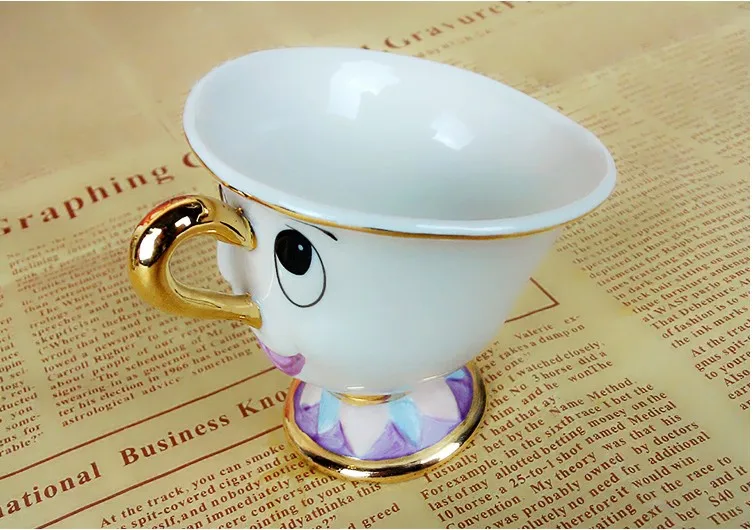 Красота и чудовище набор чайных чашек Mrs Potts' son: Chip Cup чайный набор кофейная керамическая кружка фарфор Прекрасный Рождественский подарок