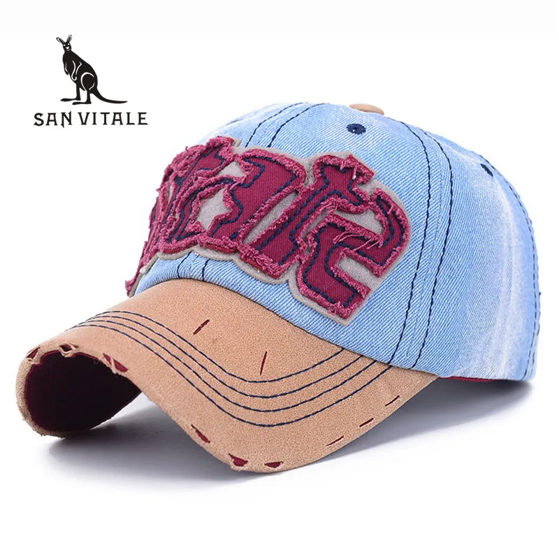 Бейсболка Мужская ковбойская винтажная черная роскошный бренд 2018|Мужские
