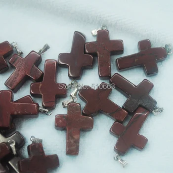 

50 Pieces/Lot,Red Stone,Cross Pendant,Top Fashion Men's Jewelry Accessories,,Size:18x25mm