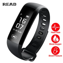 TEZER R5MAX smart Fitness Bracelet Watch intelligent 50 word Information display blood pressure heart rate monitor Blood oxygen