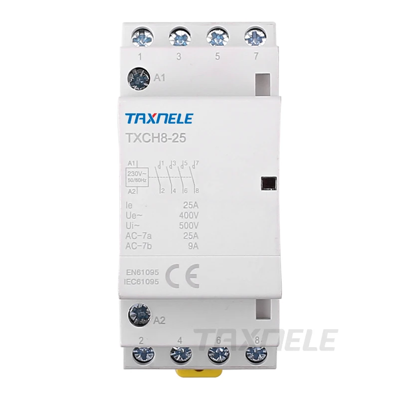 

4P 16A 25A 2NC2NO 4NO 4NC 220V/230V 50/60HZ Din rail Household ac Modular contactor