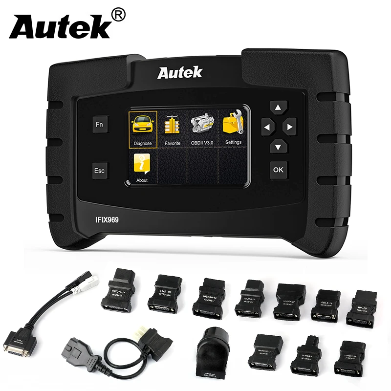 

Autek IFIX969 Full System OBDII Professional Automotive scanner Airbag ABS SRS SAS EPB Oil Reset TPMS OBD OBD2 Diagnostic Tool