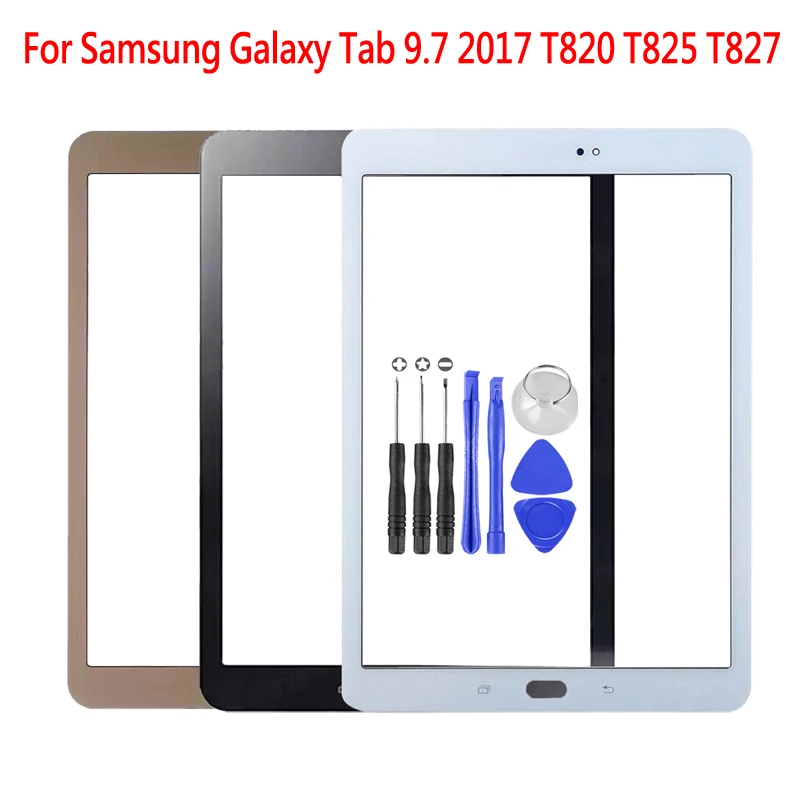 1 шт. для Samsung Galaxy Tab S3 9,7 T820 T825 T827 спереди Стекло объектив 9," Сенсорный экран внешнее стекло ЖК-дисплея объектив Панель+ Инструменты