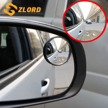 

2 Pcs Car Styling 360 Degree Blind Spot Mirror Wide Angle Round HD Glass Convex Rear View Mirrors Car Accessories