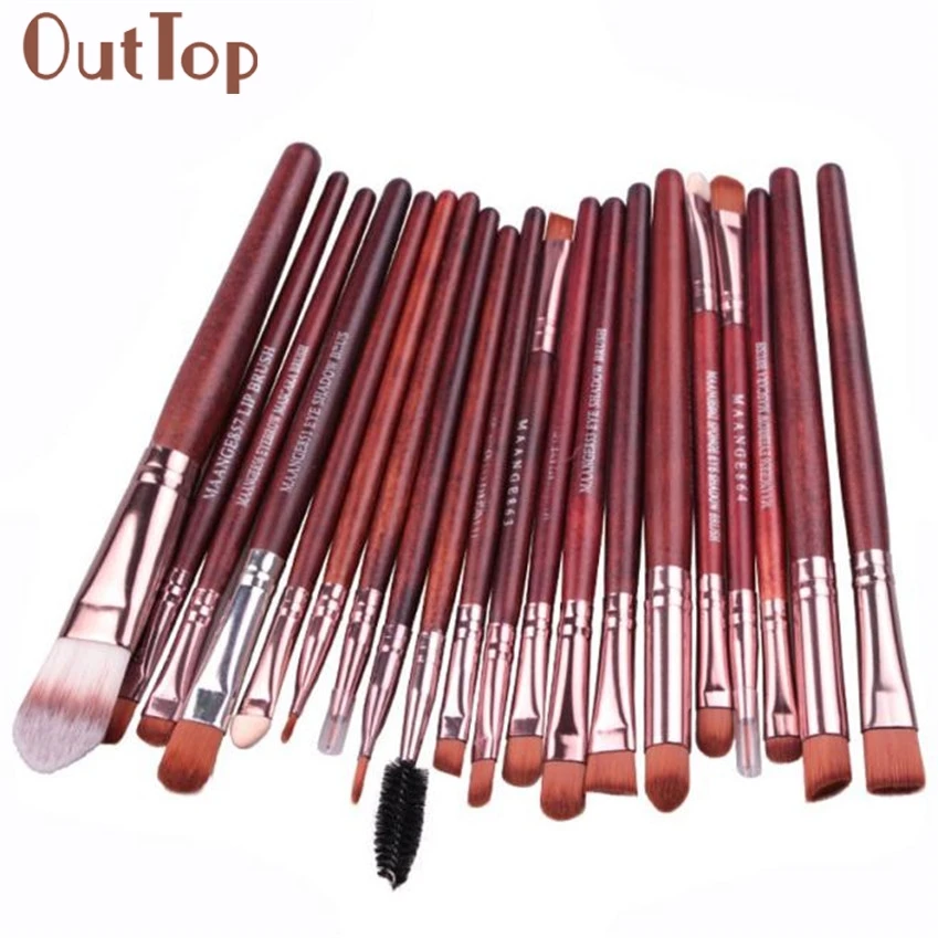 

MAANGE best seller 20 pcs Makeup Brush Set tools Make-up Toiletry Kit Wool Make Up Brush Set Gift For Women New Arrival 1126