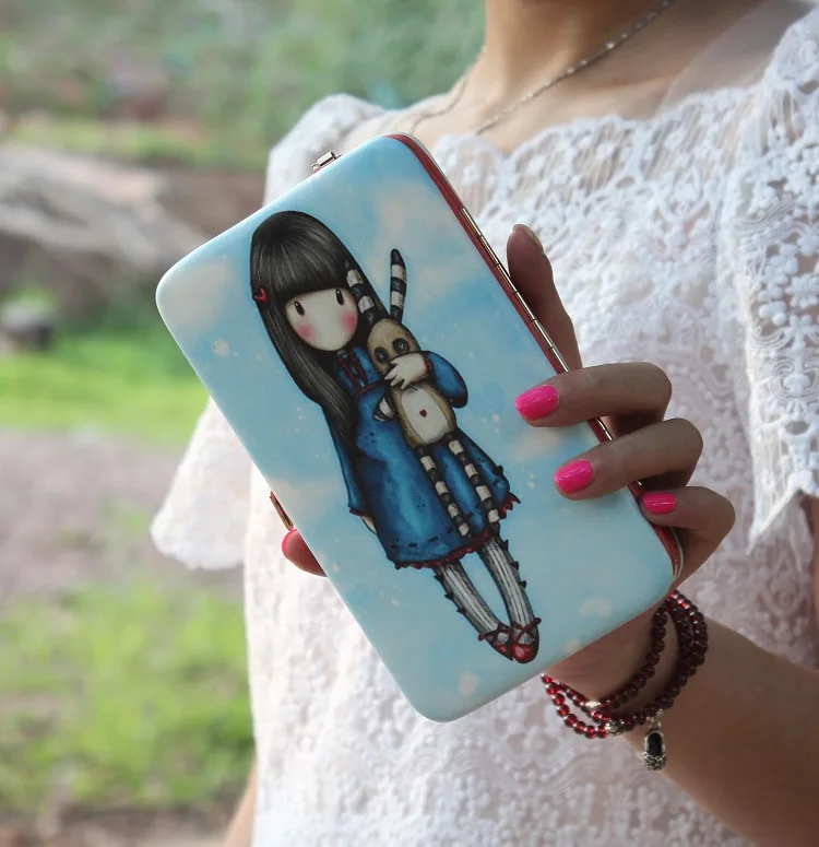Japanese cute cartoon girl graffiti wallet wallet mobile phone bag