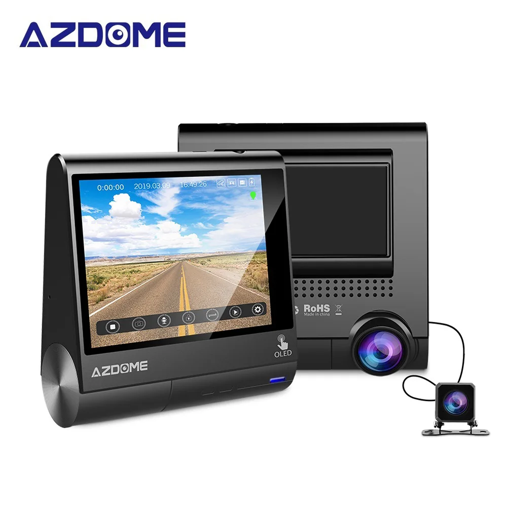 AZDOME Dash Cam мини WiFi ips экран Автомобильный видеорегистратор HD 1080P камера Автомобильный видеорегистратор Dashcam DVR авто камера для стайлинга автомобиля